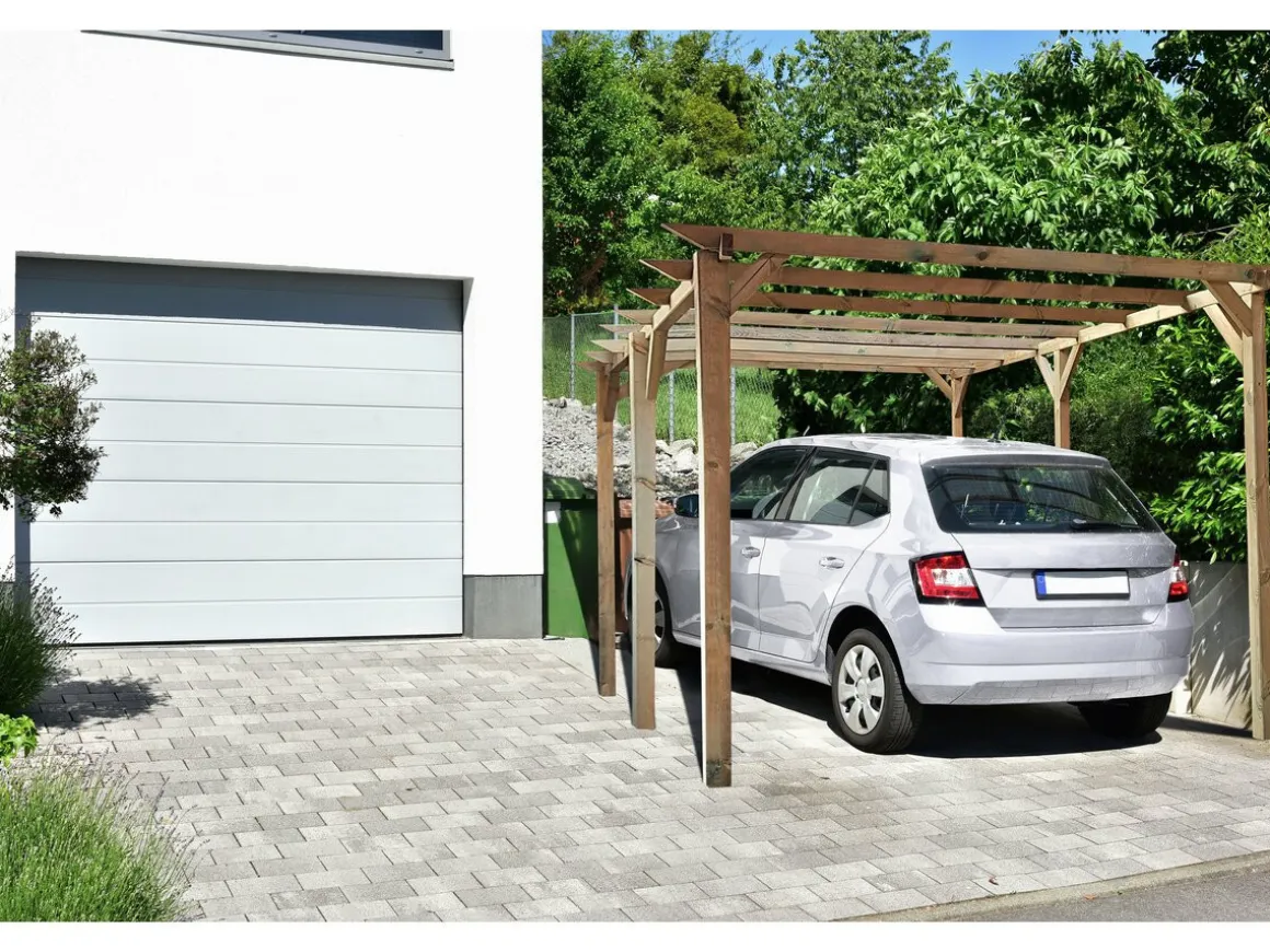 Carport voiture en bois "Sunny" 3 x 5 m