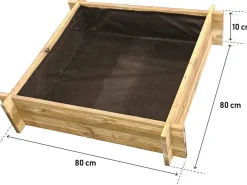 Carré potager en bois "Aneth" - 80 x 80 x 10 cm