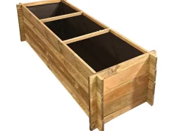 Carré potager en bois "Dhalia" - 140 x 60 x 41 cm