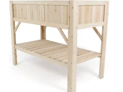 Carré potager en bois sur pieds "Magnolia" - 115 x 57 x 90 cm - Beige