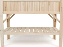 Carré potager en bois sur pieds "Magnolia" - 115 x 57 x 90 cm - Beige