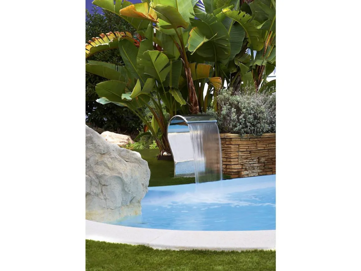 Cascade piscine "Cayman" - H. 67.5 cm - Inox