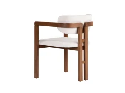 Chaise en bois "Toscana" - 54 x 54 x 76 cm - Blanc