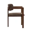 Chaise en bois "Toscana" - 54 x 54 x 76 cm - Marron / Noyer Foncé