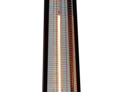 Chauffage électrique radiant en fibre de carbone "Volcano" - 2000W - Noir