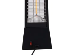 Chauffage électrique radiant en fibre de carbone "Volcano" - 2000W - Noir