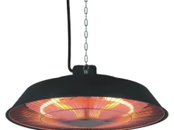 Chauffage électrique suspendu - 1500W - Noir