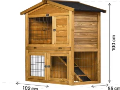 Clapier poulailler en bois