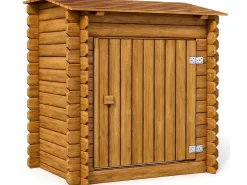 Coffre de filtration en bois traité pour piscine