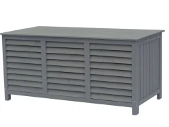 Coffre de jardin en bois "Macao" - 130 x 64 x 60 cm - Anthracite