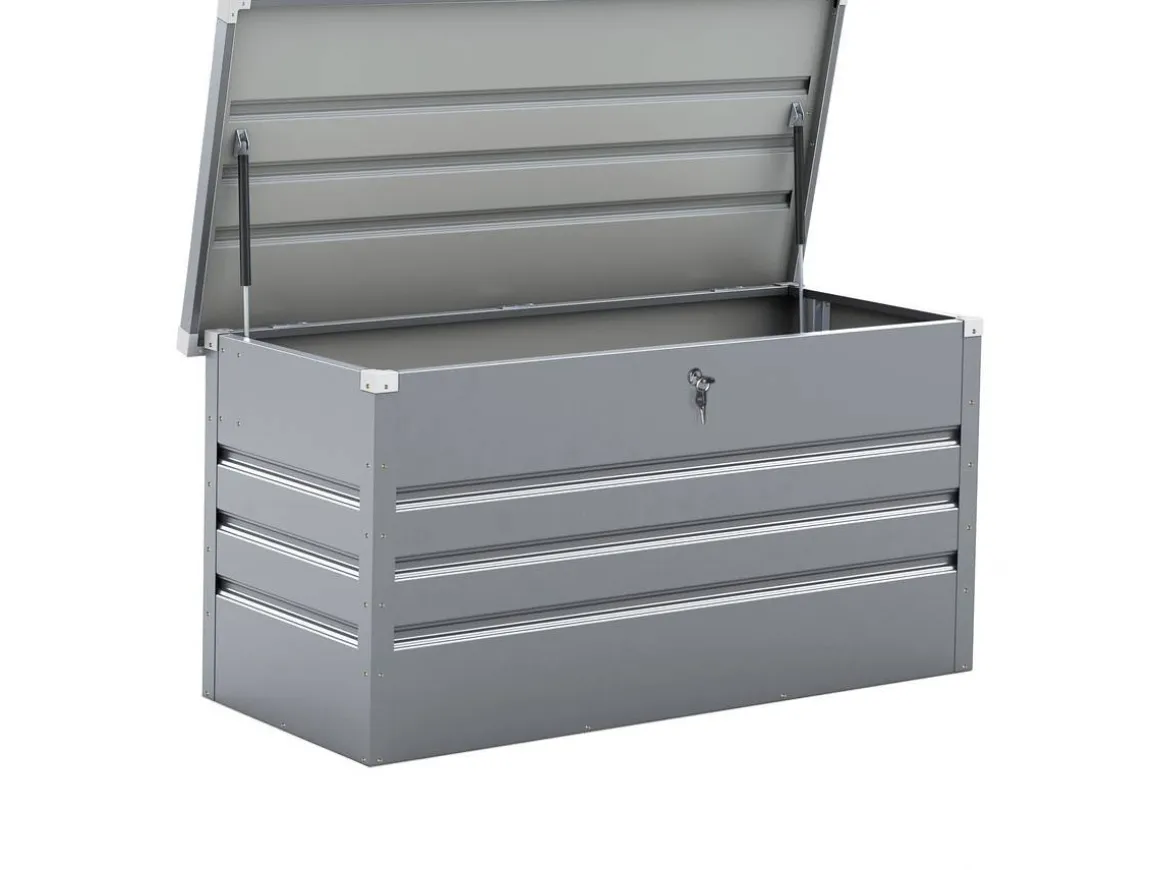 Coffre de Jardin Métal "Store" - 480L - Argent
