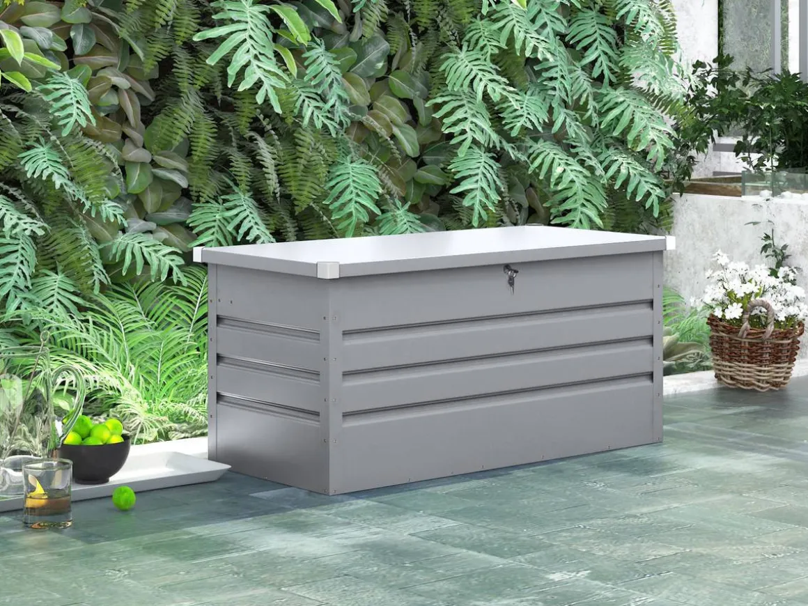Coffre de Jardin Métal "Store" - 480L - Argent