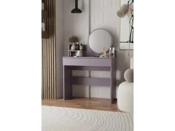 Coiffeuse avec miroir en bois 