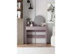 Coiffeuse avec miroir en bois 