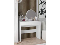Coiffeuse avec miroir en bois