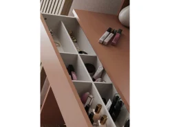 Coiffeuse avec miroir en bois