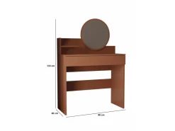 Coiffeuse avec miroir en bois
