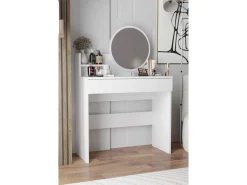 Coiffeuse avec miroir en bois