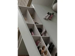 Coiffeuse avec miroir en bois