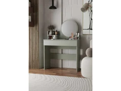 Coiffeuse avec miroir en bois