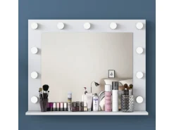 Coiffeuse avec miroir en bois 