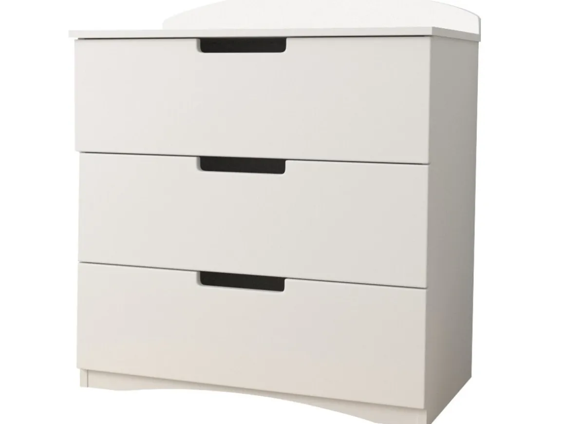 Commode pour enfants "Classic" - 80,5 x 80 x 41 cm - Blanc