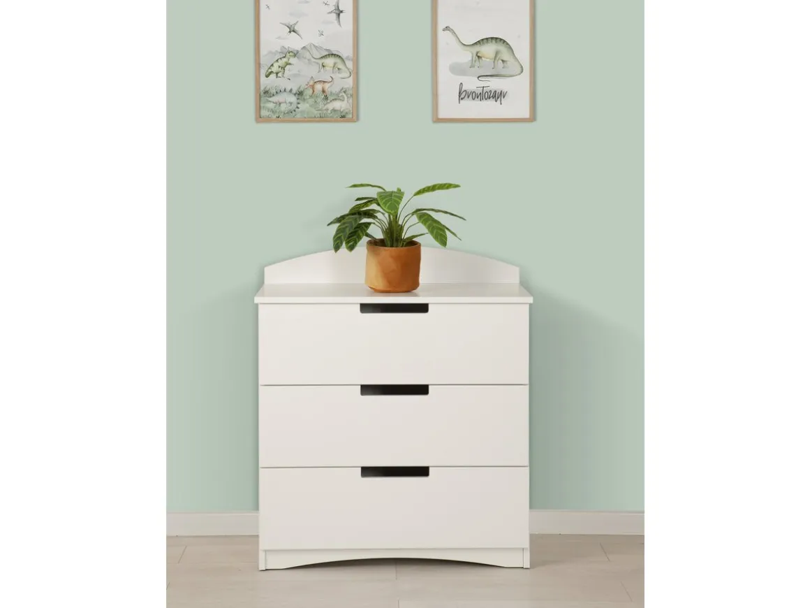 Commode pour enfants "Classic" - 80,5 x 80 x 41 cm - Blanc