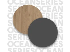 Console avec miroir en bois
