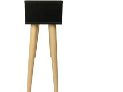 Console cannage "Marine" - 100 x 29 x 81 cm - Noir