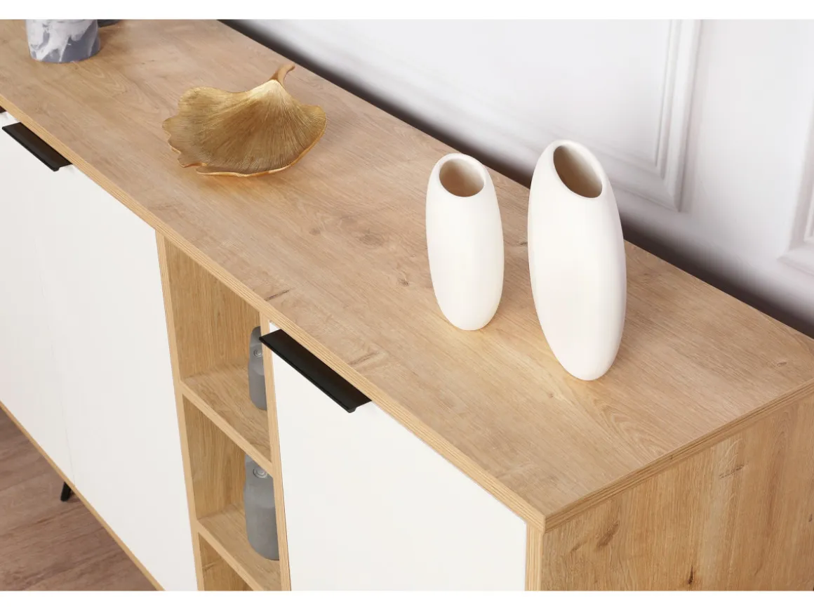 Console en bois "Clara" 142 x 35,6 x 83 cm - Chêne