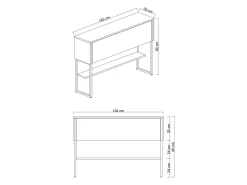 Console en bois 