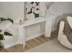 Console en bois "Sira" - 150 x 35 x 75 cm - Blanc