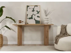 Console en bois "Sira" - 150 x 35 x 75 cm - Chêne