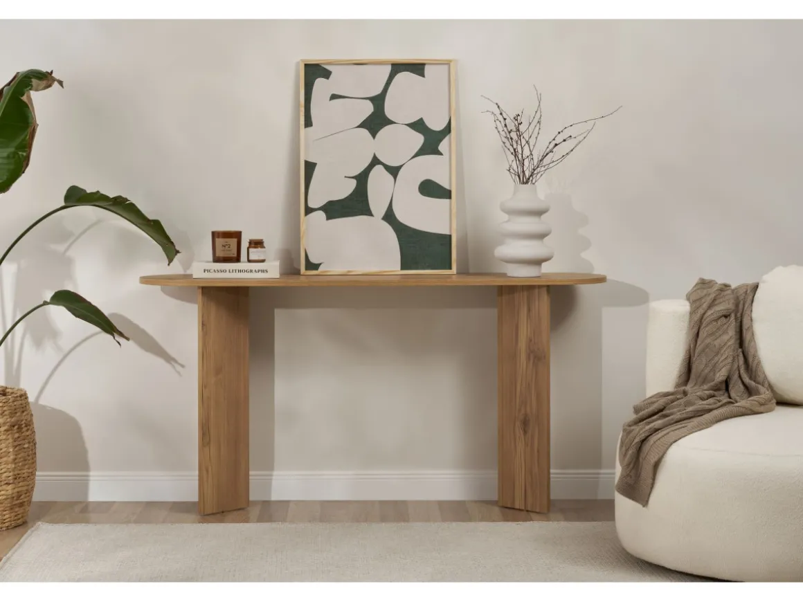 Console en bois "Sira" - 150 x 35 x 75 cm - Chêne