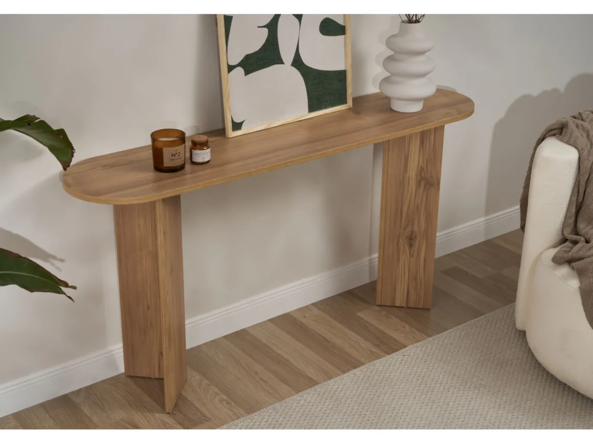 Console en bois "Sira" - 150 x 35 x 75 cm - Chêne