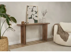 Console en bois "Sira" - 150 x 35 x 75 cm - Noyer