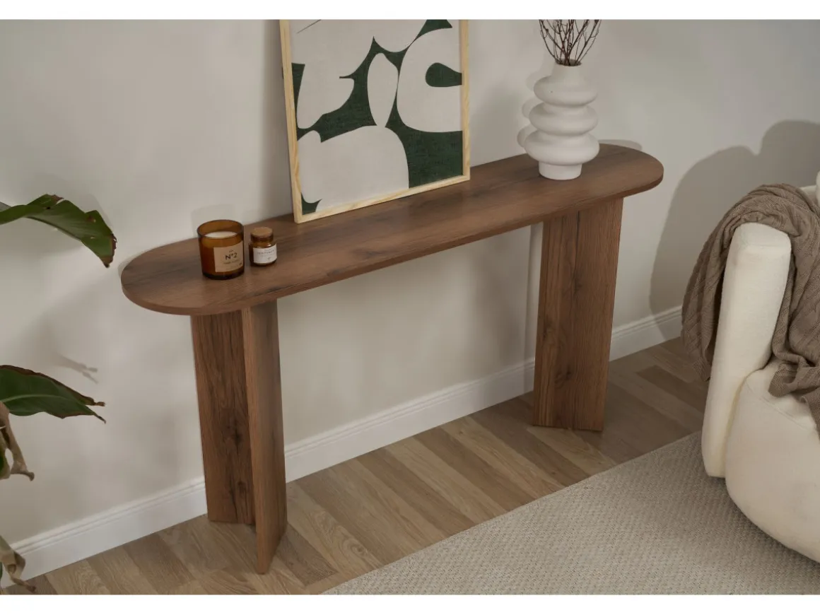 Console en bois "Sira" - 150 x 35 x 75 cm - Noyer