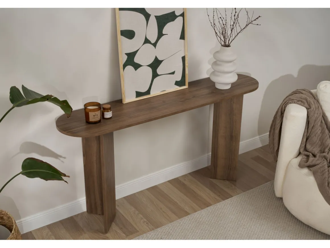 Console en bois "Sira" - 150 x 35 x 75 cm - Noyer