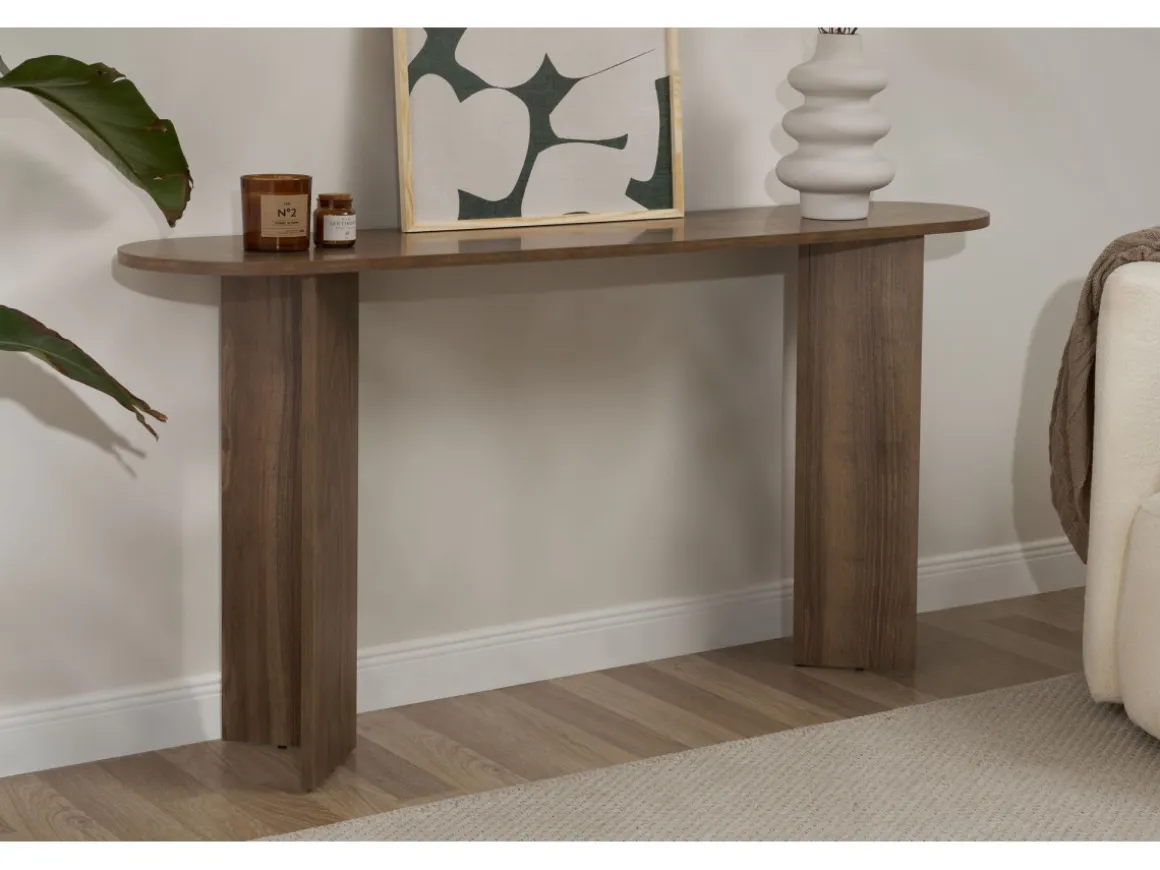 Console en bois "Sira" - 150 x 35 x 75 cm - Noyer