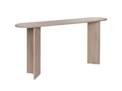 Console en bois "Sira" - 150 x 35 x 75 cm - Travertin