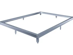 Embase en acier galvanisé pour serre jardin "Basilic" - 4,75 m² - Gris