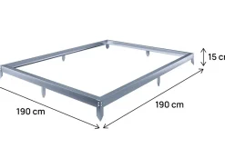 Embase en acier galvanisé pour serre jardin