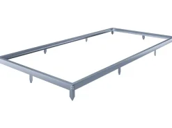 Embase en acier galvanisé pour serre jardin "Basilic" - 7,03 m² - Gris