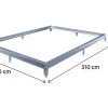 Embase en acier galvanisé pour serre jardin " Basilic " - 5,89 m² - Gris