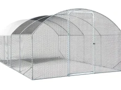 Enclos à poules dôme 15 m² parc grillagé