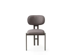 Ensemble de chaises (2 pièces) en métal "Muriz" - Cendré