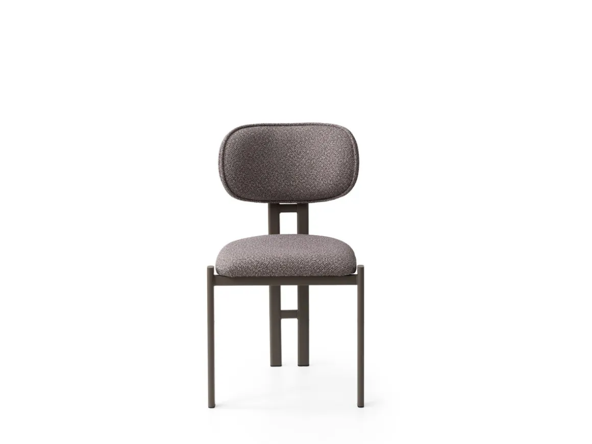Ensemble de chaises (2 pièces) en métal "Muriz" - Cendré