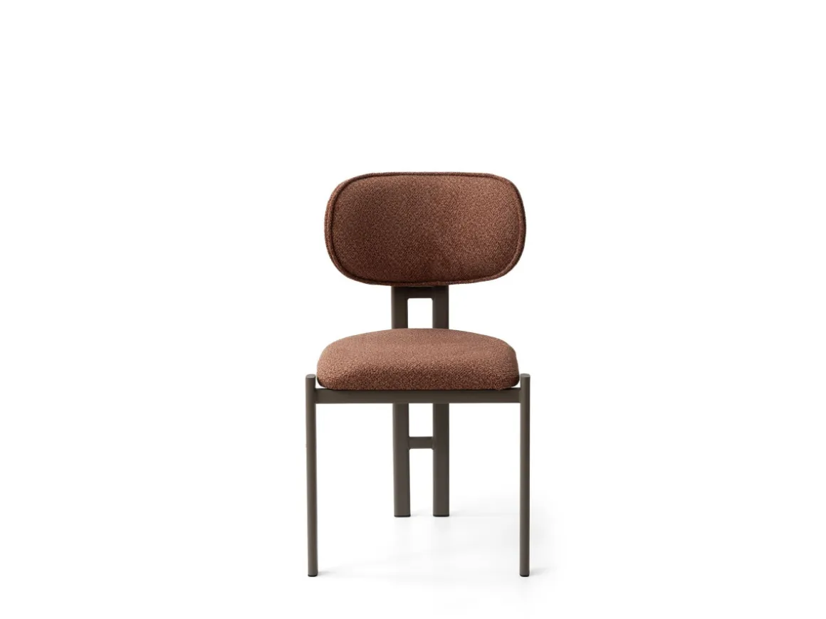 Ensemble de chaises (2 pièces) en métal "Muriz" - Tuile rouge