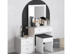 Ensemble de coiffeuse en bois 