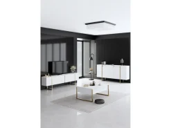 Ensemble de meubles de salon en bois "Luxe" - 160 x 35 x 80 cm - Blanc